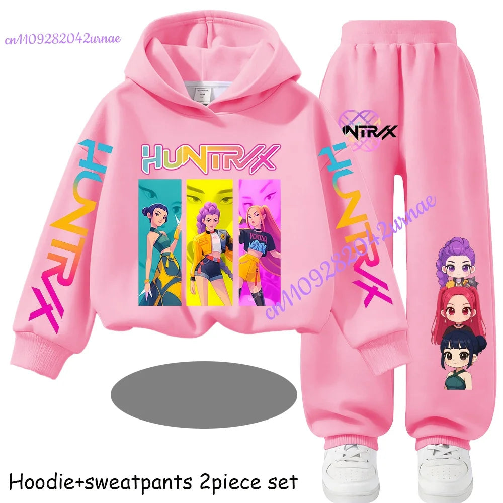 Kid Clothes Children's Zoey Hoodie Set with Boys' Rumi Casual Sports Shirt and Two Tone Girls' Soft and Comfortable Mira Pants