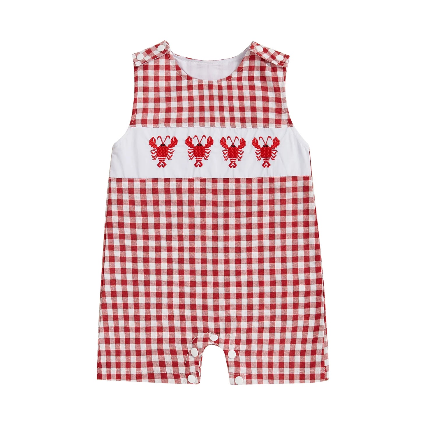 New Baby Boy Romper Cute Embroidered Sleeveless Buttons Short Jumpsuits 2026 Summer Toddler Overalls 0-18M