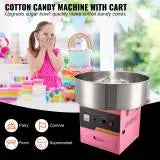 SucceBuy Electric Cotton Candy Machine Commercial Floss Maker Stainless Steel Bowl Sugar Scoop and Drawer for Birthday Party