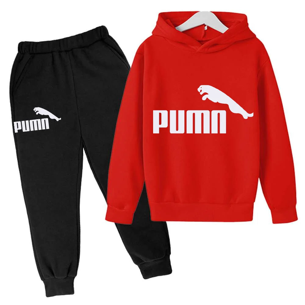 Spring Autumn New Fashion Kids Tracksuits 3-12 Years Boys and Girls Casual Sports Hoodie Tops+pants 2pcs Sets Children Clothes