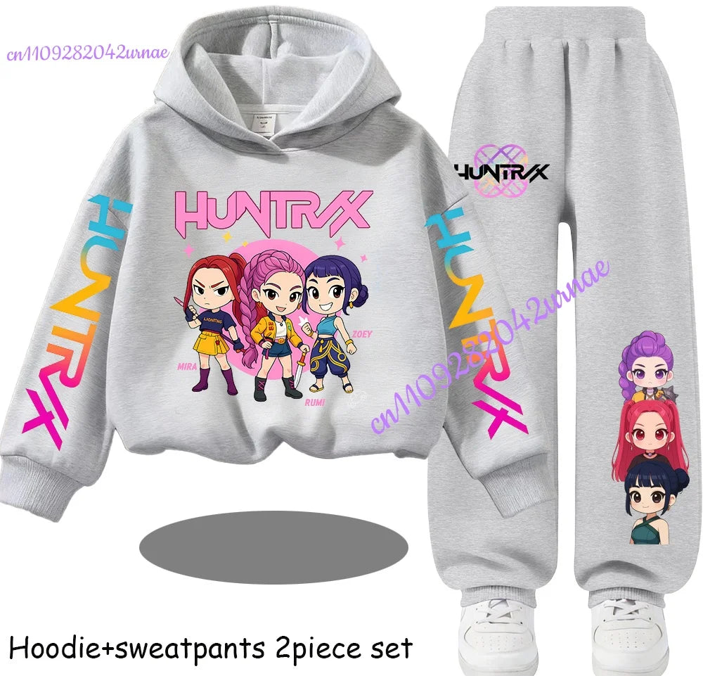 Kid Clothes Children's Zoey Hoodie Set with Boys' Rumi Casual Sports Shirt and Two Tone Girls' Soft and Comfortable Mira Pants