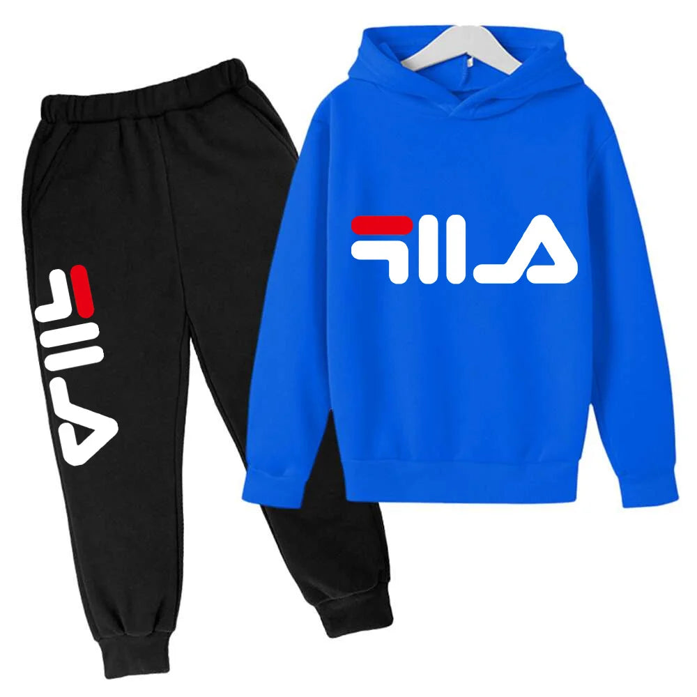 Spring Autumn New Fashion Kids Tracksuits 3-12 Years Boys and Girls Casual Sports Hoodie Tops+pants 2pcs Sets Children Clothes