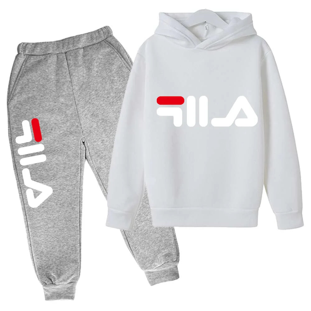 Spring Autumn New Fashion Kids Tracksuits 3-12 Years Boys and Girls Casual Sports Hoodie Tops+pants 2pcs Sets Children Clothes