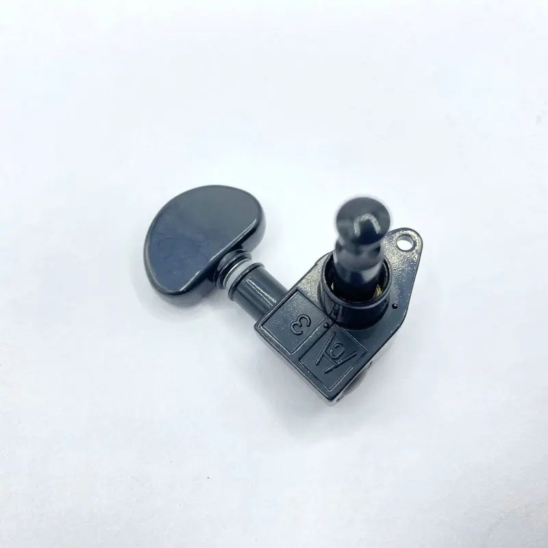 Grover  6Pcs Guitar Tuning Machine Heads Set 3L+3R Black Sealed Tuners Keys for Electric Acoustic Guitar Replacement Pa