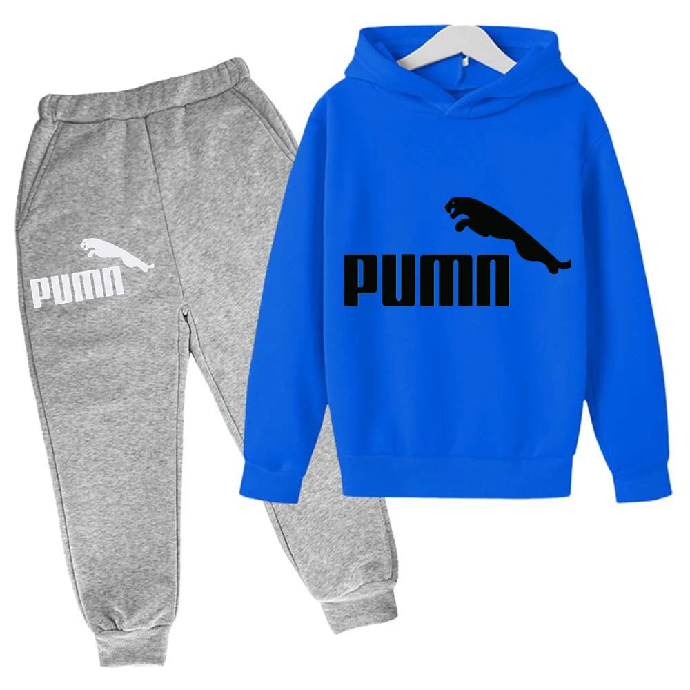 Spring Autumn New Fashion Kids Tracksuits 3-12 Years Boys and Girls Casual Sports Hoodie Tops+pants 2pcs Sets Children Clothes