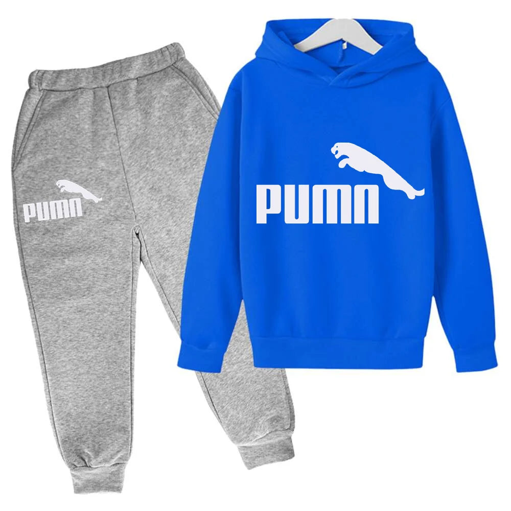 Spring Autumn New Fashion Kids Tracksuits 3-12 Years Boys and Girls Casual Sports Hoodie Tops+pants 2pcs Sets Children Clothes