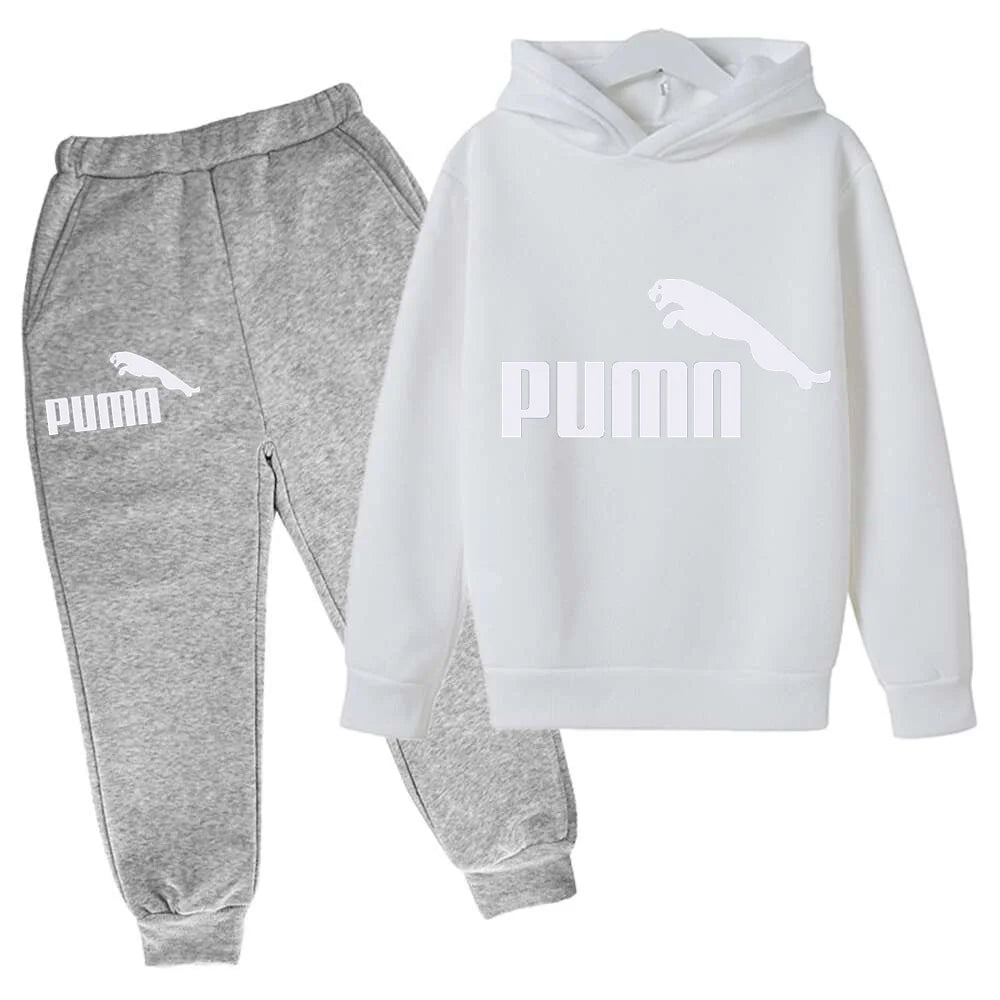 Spring Autumn New Fashion Kids Tracksuits 3-12 Years Boys and Girls Casual Sports Hoodie Tops+pants 2pcs Sets Children Clothes
