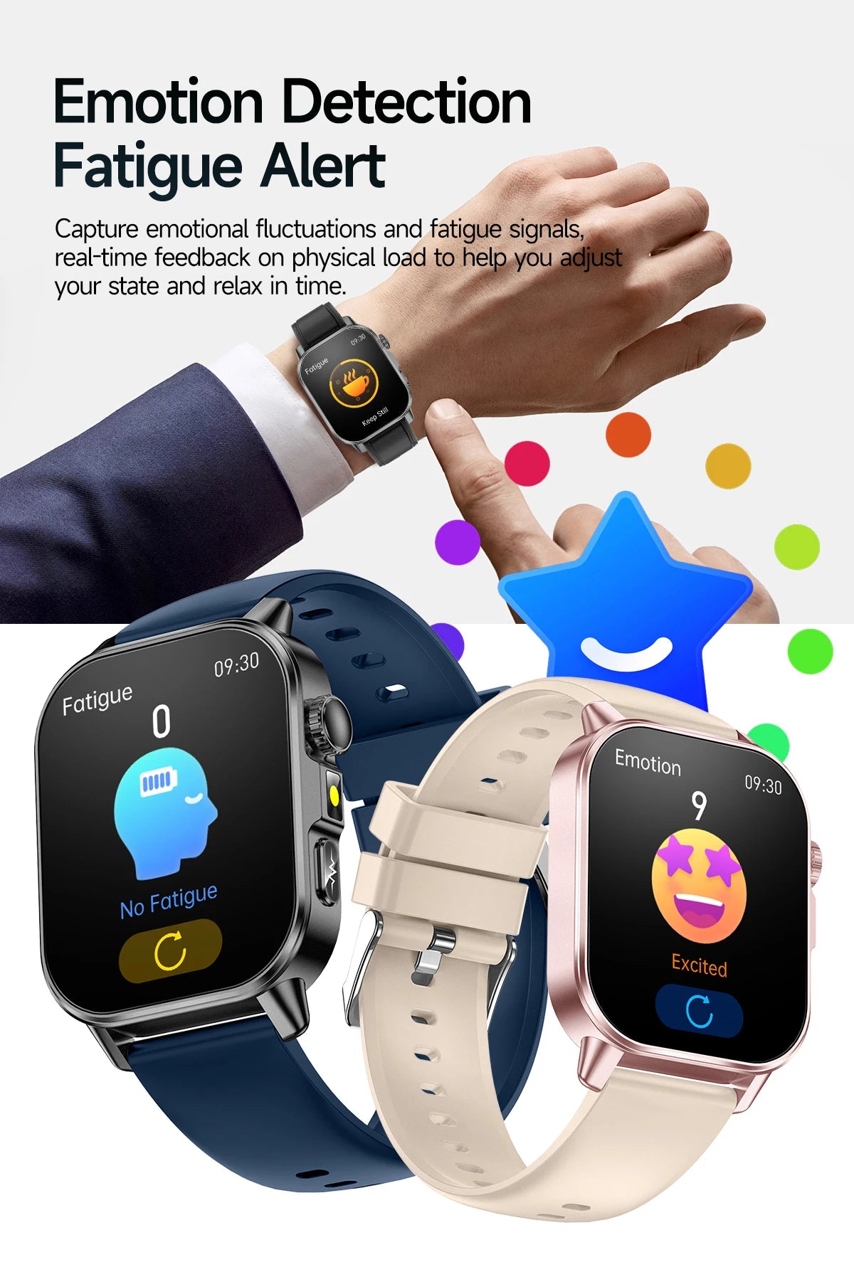 New Precise Health Care Smart Watch ECG+HRV Uric Acid Blood Lipids Emotional Perception Bluetooth Call Smartwatchs For Men Women