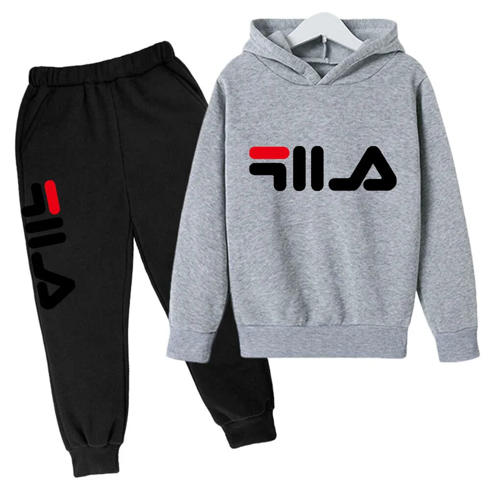 Spring Autumn New Fashion Kids Tracksuits 3-12 Years Boys and Girls Casual Sports Hoodie Tops+pants 2pcs Sets Children Clothes