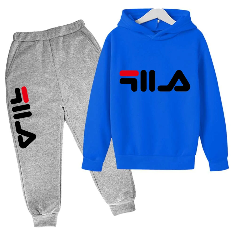 Spring Autumn New Fashion Kids Tracksuits 3-12 Years Boys and Girls Casual Sports Hoodie Tops+pants 2pcs Sets Children Clothes
