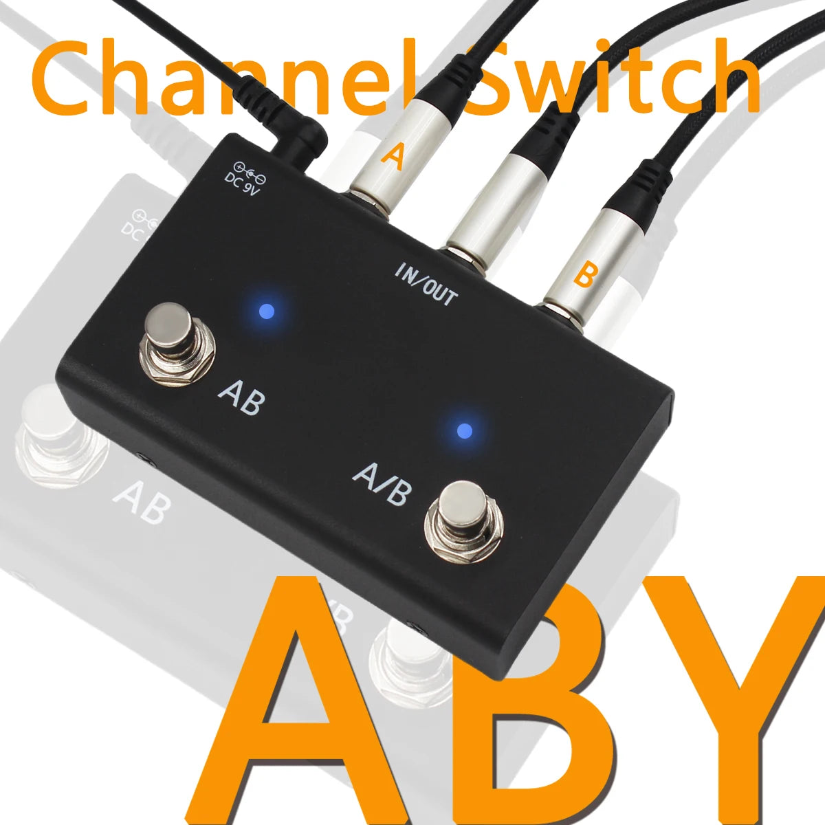 ABY Channel Switch Pedal Box Line AB Selector Switcher Pedal Mini Guitar Pedal True Bypass For Guitar Amp