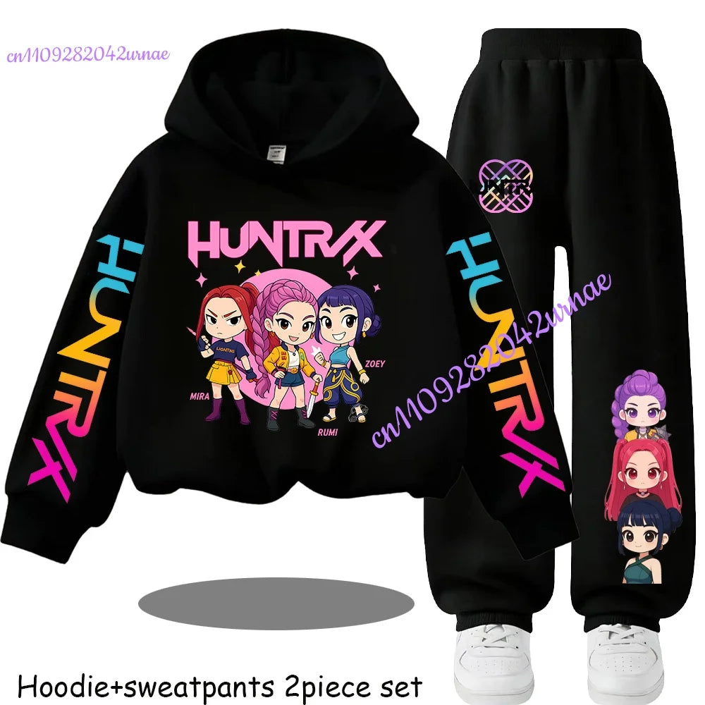 Kid Clothes Children's Zoey Hoodie Set with Boys' Rumi Casual Sports Shirt and Two Tone Girls' Soft and Comfortable Mira Pants