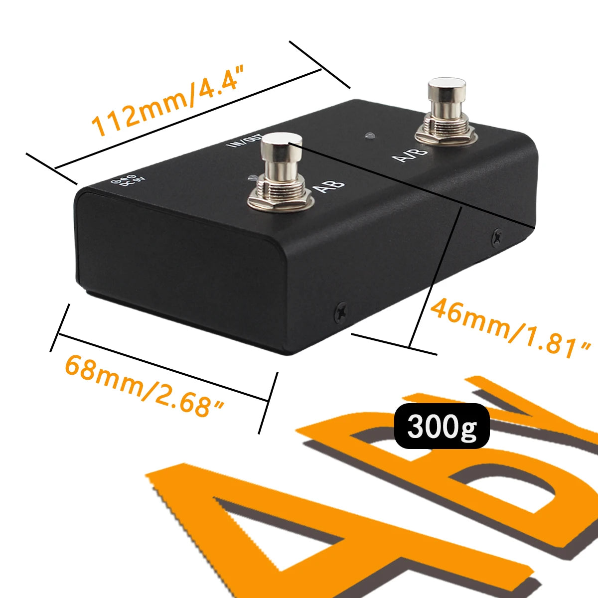 ABY Channel Switch Pedal Box Line AB Selector Switcher Pedal Mini Guitar Pedal True Bypass For Guitar Amp