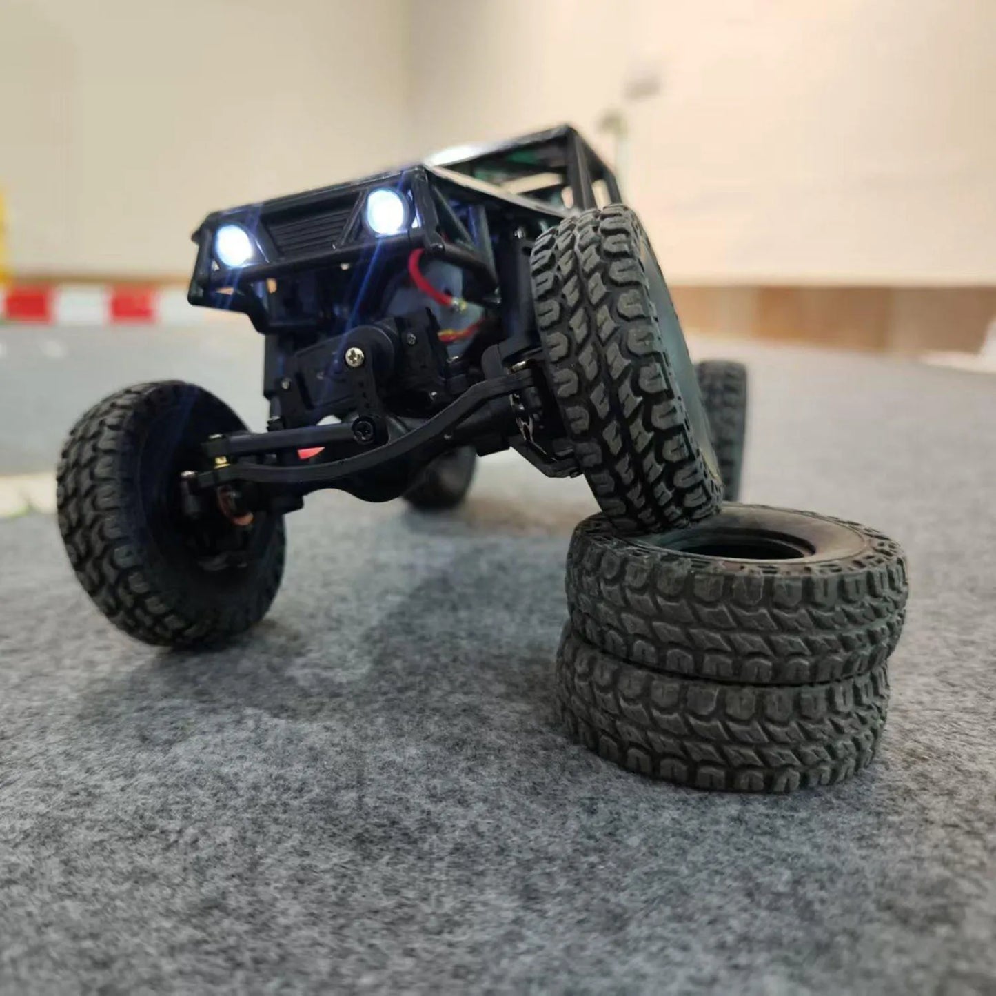 US Stock Toys 1/18 LDRC LD18499 2.4G RC Climbing Car 4*4 Remote Control Vehicle 280 Brushed Motor ESC Ready to Run Battery Servo