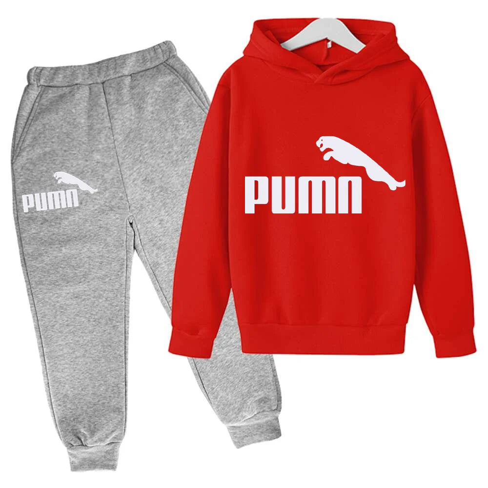 Spring Autumn New Fashion Kids Tracksuits 3-12 Years Boys and Girls Casual Sports Hoodie Tops+pants 2pcs Sets Children Clothes