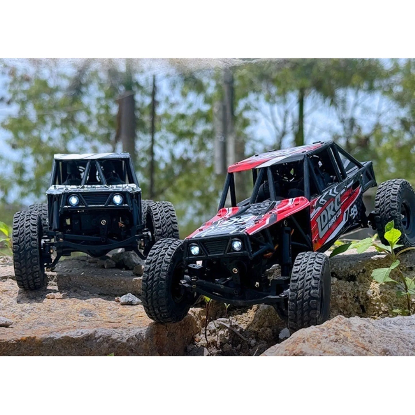 US Stock Toys 1/18 LDRC LD18499 2.4G RC Climbing Car 4*4 Remote Control Vehicle 280 Brushed Motor ESC Ready to Run Battery Servo