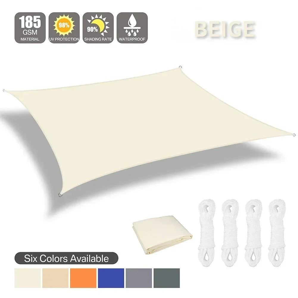 Waterproof Sun Shelter Sunshade Protection Shade Sail Awning Camping Shade Cloth Large For Outdoor Canopy Garden Patio 40%OFF