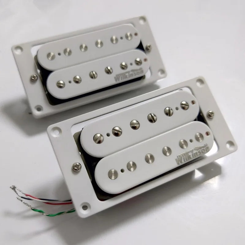Wilkinson Humbucker Pickup 4C White Alnico 5 WVCB & WVCH (Neck & Bridge) Set For Electric Guitar