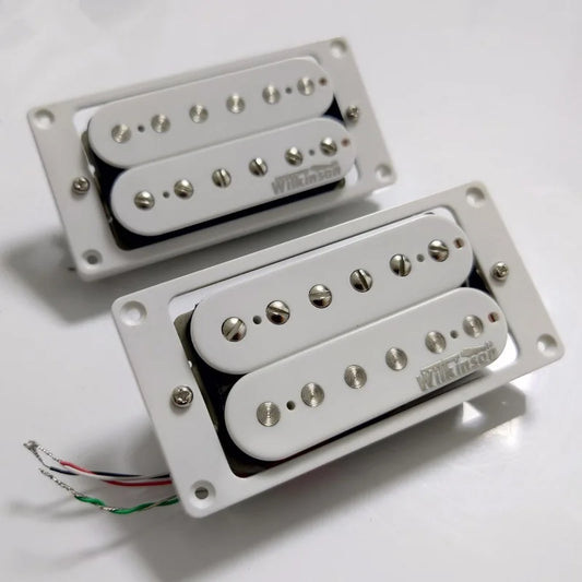 Wilkinson Humbucker Pickup 4C White Alnico 5 WVCB & WVCH (Neck & Bridge) Set For Electric Guitar