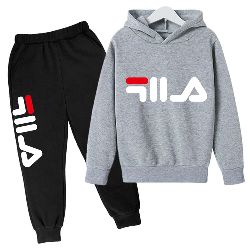Spring Autumn New Fashion Kids Tracksuits 3-12 Years Boys and Girls Casual Sports Hoodie Tops+pants 2pcs Sets Children Clothes