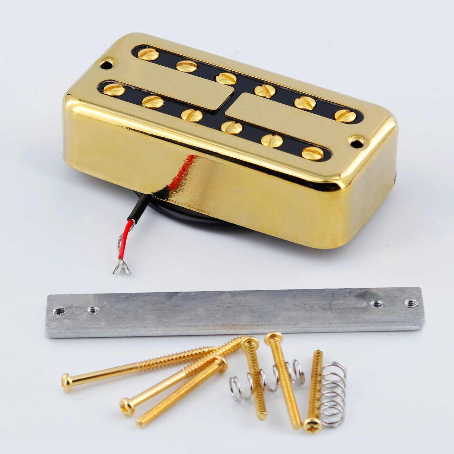 FLEOR Alnico II Electric Guitar Neck/Bridge Humbucker Pickup for FT Style Guitar, Chrome/Gold