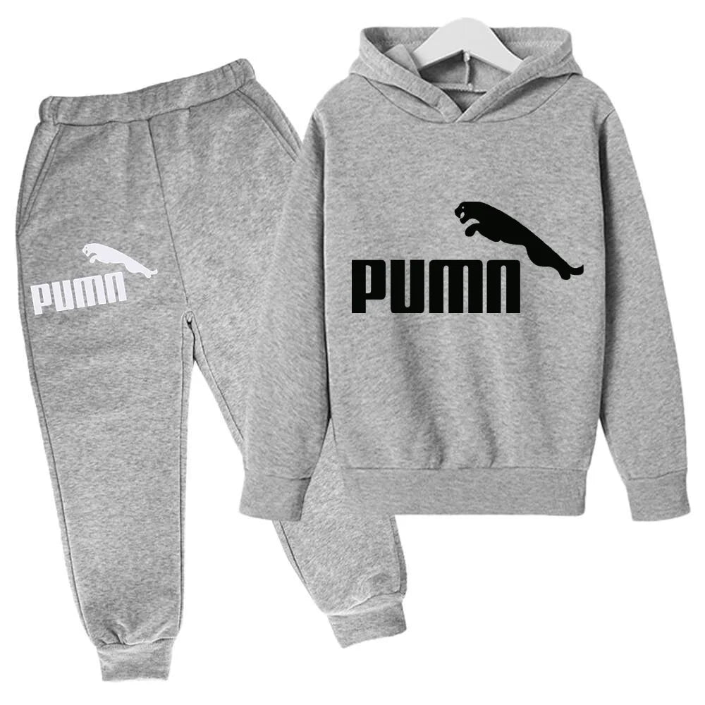 Spring Autumn New Fashion Kids Tracksuits 3-12 Years Boys and Girls Casual Sports Hoodie Tops+pants 2pcs Sets Children Clothes