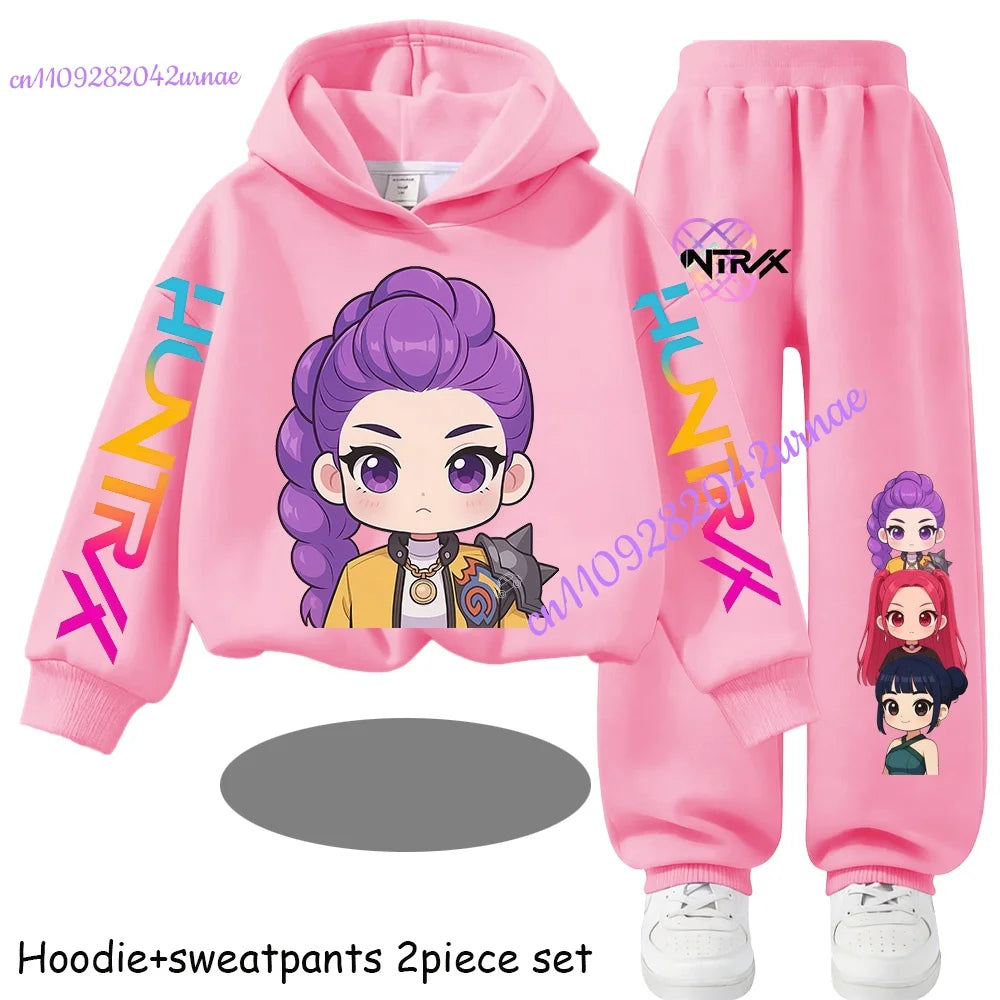 Kid Clothes Children's Zoey Hoodie Set with Boys' Rumi Casual Sports Shirt and Two Tone Girls' Soft and Comfortable Mira Pants