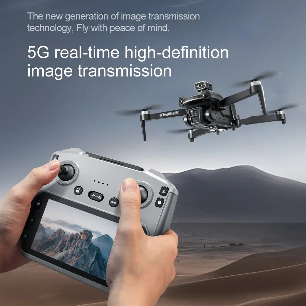 Lenovo V198MAX GPS Return Drone 5G 8K HD Dual Camera Dron Remote With Screen Laser Obstacle Avoidance Drone RC Toys Gifts FPV