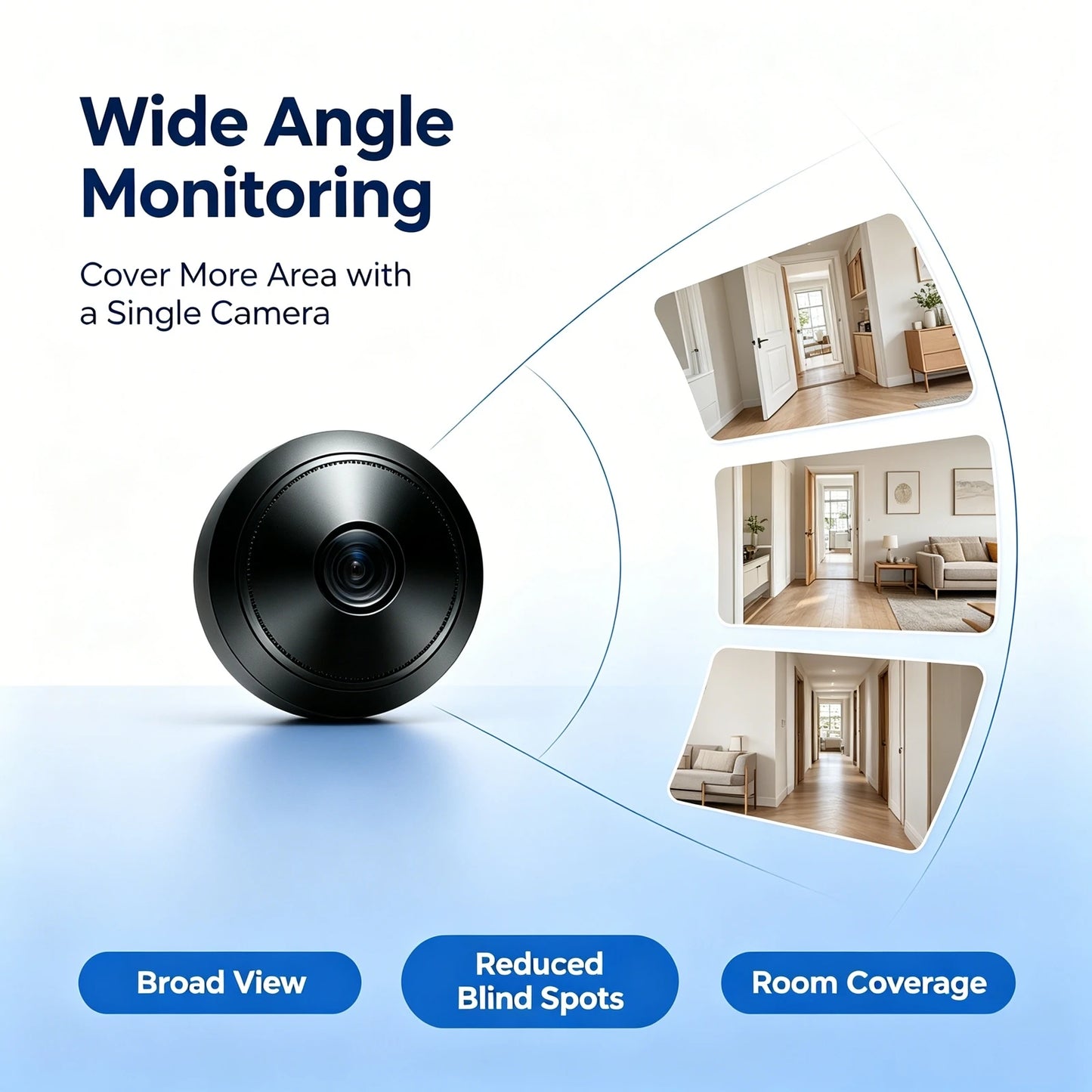 Y43  Baby Monitor Camera, Wireless WiFi Home HD Night Vision Baby Care Two-Way Audio Security Cam