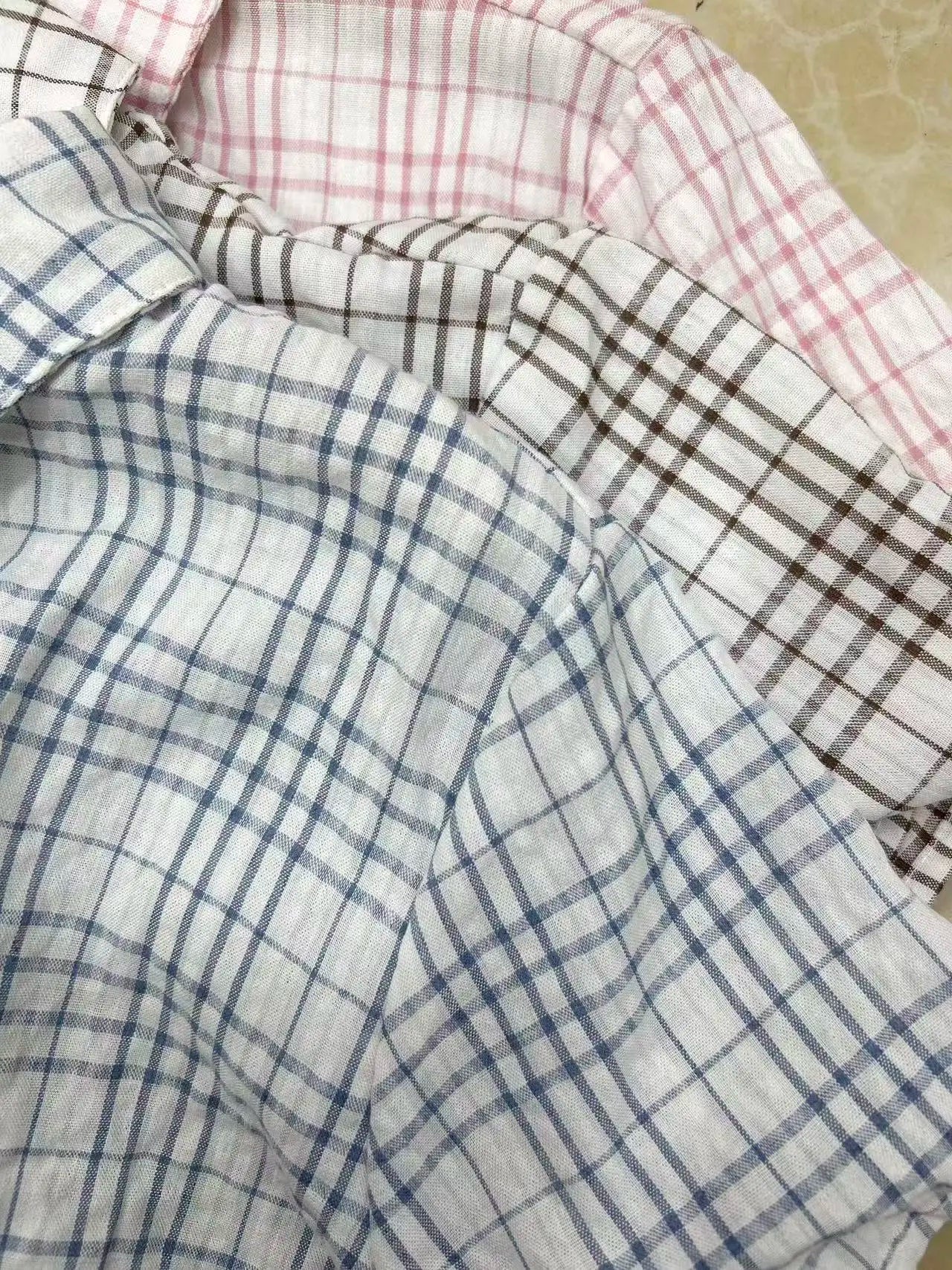 Women's Y2K Plaid Button down Shirt Short Sleeve Button down Blouse Casual Summer Top 90s Streetwear Checkered Shirt