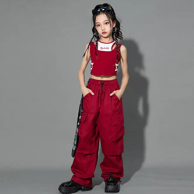 Teenage Girls Clothing Children Pants Kids Clothes Summer Streetwear Hip-hop Street Dance Casual Cargo Pants Fashion