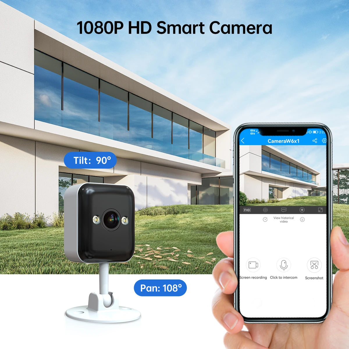 JOOAN 3MP Wifi IP Camera Motion Detection Two-way audio Baby Monitor Smart Home Security Camera