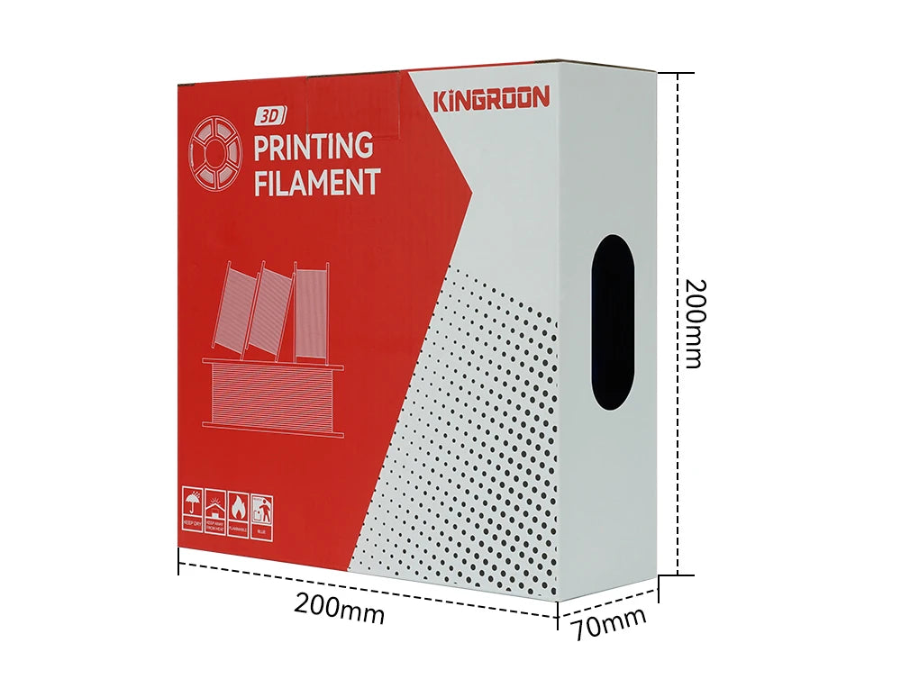 KINGROON 1kg 4kg  Silk & Matt Rainbow PLA 3D Printer Filaments Liquid Light for 3D Printing 1.75mm